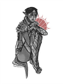 taranovae:cleaned up that sketch of merrill because???