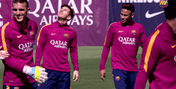 neymar-jr-world:  FC Barcelona Training Session