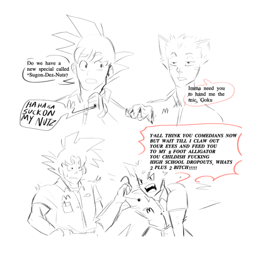 goobz: WTF?!! Goku working at mcdonalds 