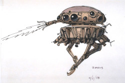 gameraboy:  Probe droid concept art for The