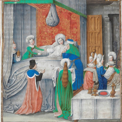 &ldquo;Birth of Cesar&rdquo; from La Grande histoire César 1479 South Netherlands