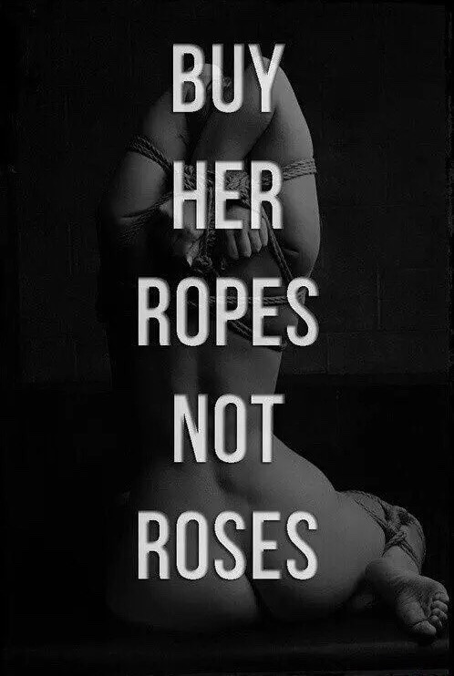 akinkybitchthings:  Roses die but ropes can be used for many things ;) 