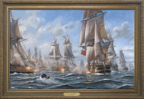 ltwilliammowett:  The Battle of the Chesapeake Bay, 1781by Patrick O’Brien          The Battle of th