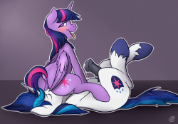 Needs-More-Butts:  Candyclops:  Twilight X Shining! This Started As An Oc Commission,