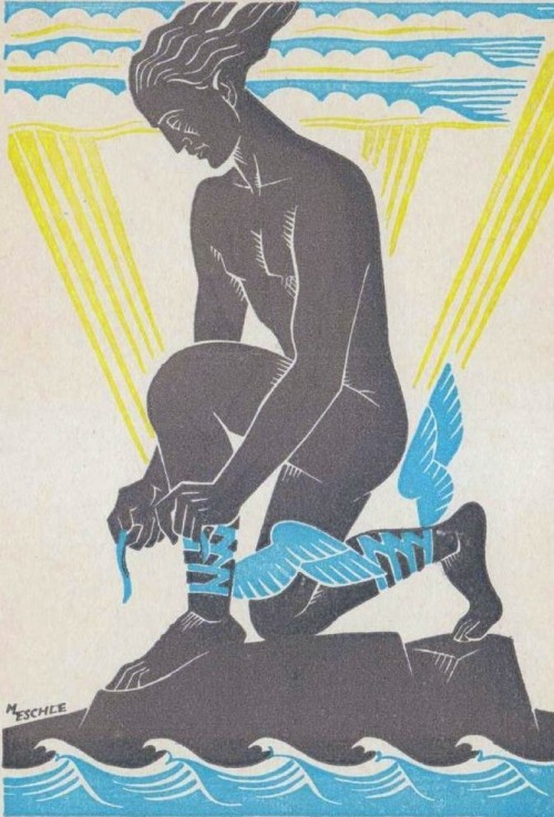 ganymedesrocks: Max Eschle (1890 - 1979), ‘’Mercury’’, circa 1920-1925