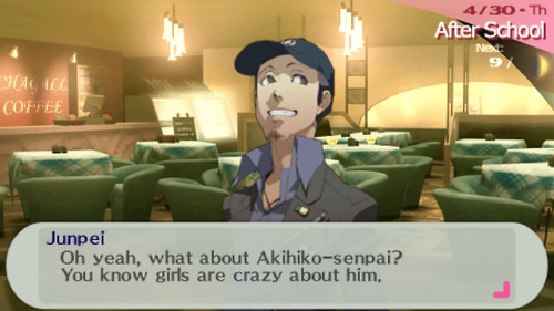 chisaki:Junpei ships FeMC with Akihiko just as much as I do.Yup!! &lt;3