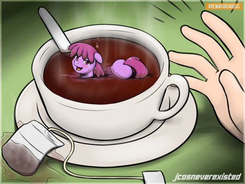jcosneverexisted: There’s a pony in my tea [Reward] Reward for johansrobot Reward Is Magic info: www.patreon.com/posts/3648780 Made in Paint Tool SAI ® and Adobe Photoshop ®MLP:FiM Characters © Hasbro and Lauren Faust ———— My sites:deviantART