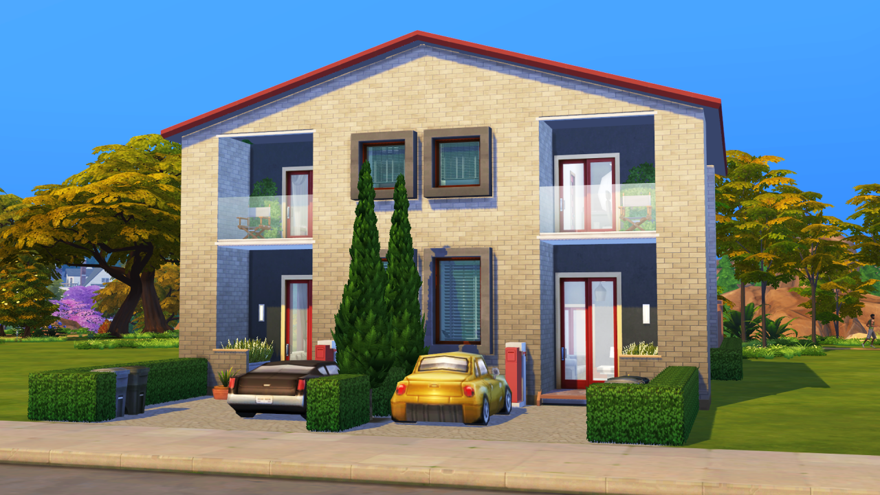 4 дом в близнецах. SIMS 4 Duplex. Дом дуплекс симс 4. Дом на две семьи симс 4. Большой дом на 2 семьи в симс 4.