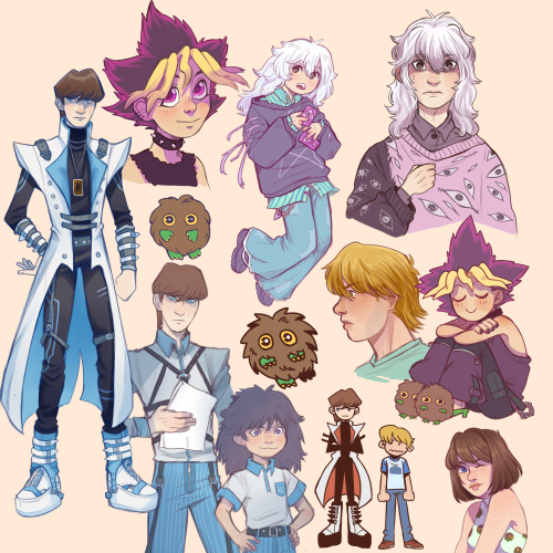 yugioh doodle dump/fashion appreciation!! I`ve been very into the idea of seto kaiba wearing giant g