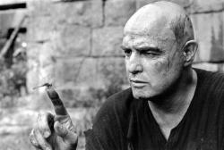 classyartgallery:    Marlon Brando on the set of Apocalypse Now, Pagsanjan Philippines, 1976  by   Mary Ellen Mark  