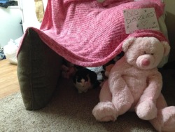 Little-Dom-Space:daddy-Pie:princess And I Made A Pillow Fort! I’m Lucky That I