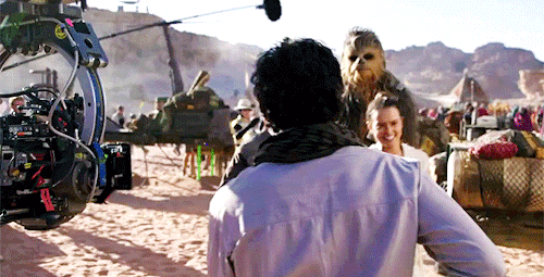 captainpoe: Daisy Ridley, Oscar Isaac, and John Boyega behind the scenes of The Rise of Skywalker!