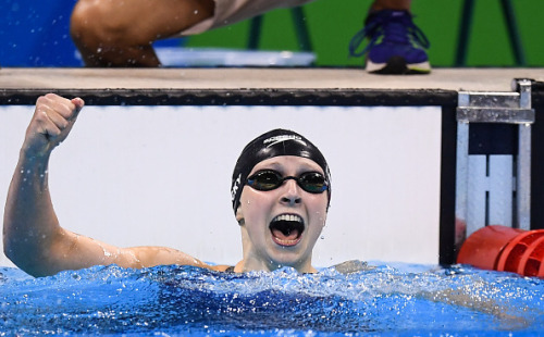majris: August 7, 2016-Rio 2016 Olympic Games: Katie Ledecky dominates and breaks her own world reco