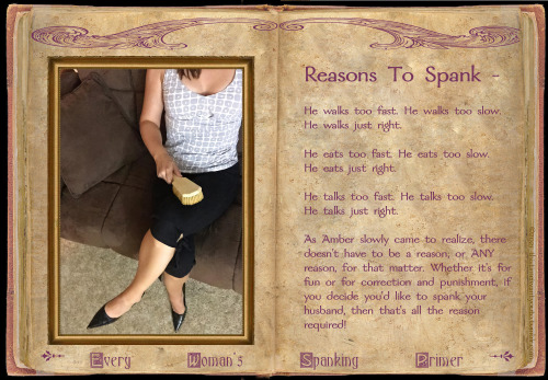 Every Woman’s Spanking Primer - Reasons To Spankoriginal series by this time i want you to