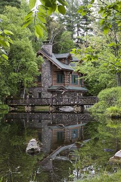 bluepueblo:  Lake House, Adirondack Mountains,