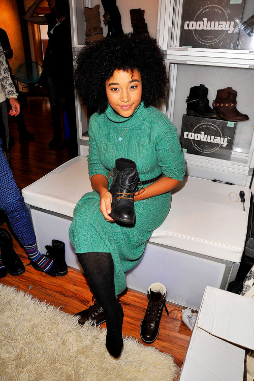 Amandla Stenberg attends Kari Feinstein&rsquo;s Style Lounge on January 24, 2016 in Park City, U