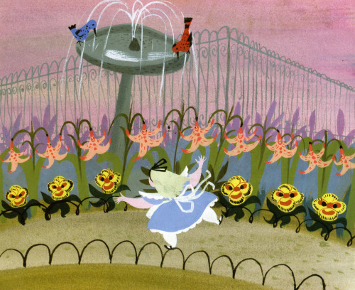 Alice in Wonderland concept art by Mary Blair