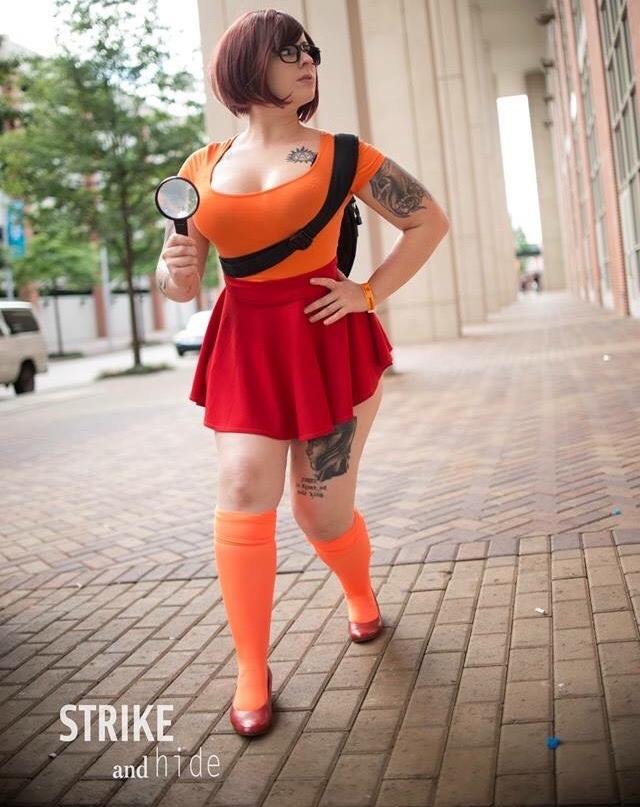 tattooedpinupgal:  My Velma cosplay - for more - go to my Facebook cosplay page 😁