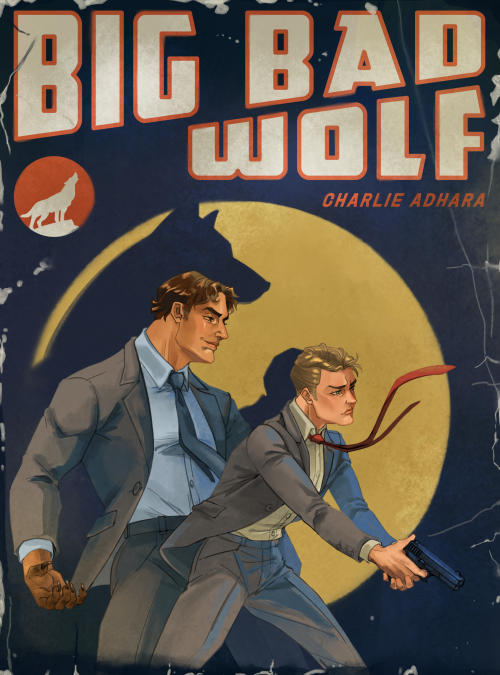  I wanted to do an old pulp detective novel style cover for Charlie Adhara’s Big Bad Wolf series heh