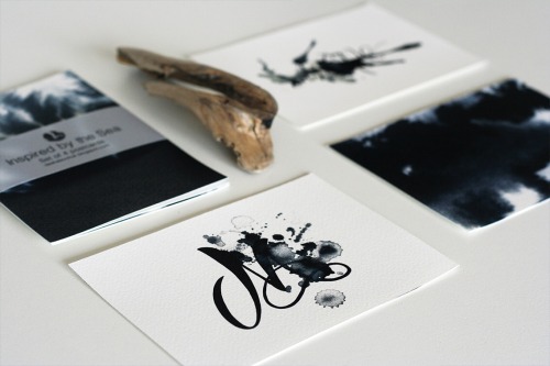 Inspired by the Sea by dashalevchukSet of 4 prints for T-shirts and postcards. Self-initiated projec