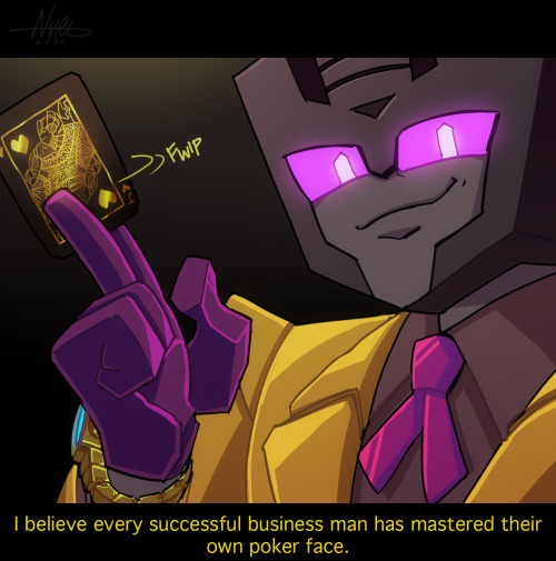 pastelpaperplanes:narichoeart:POKER FACE: COPS AND MOBS AU Swindle is known for his business prowess