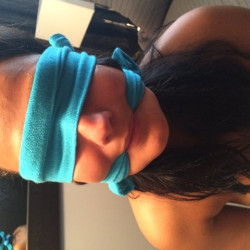 umaycallmesir:  Gagged selfie… 