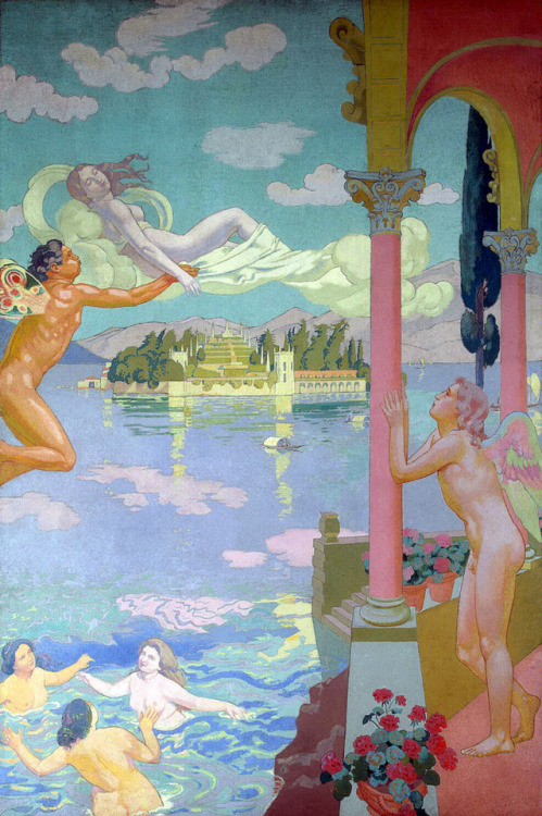 Maurice Denis, Zephyr transporting Psyche to the island of Bliss, 1908 