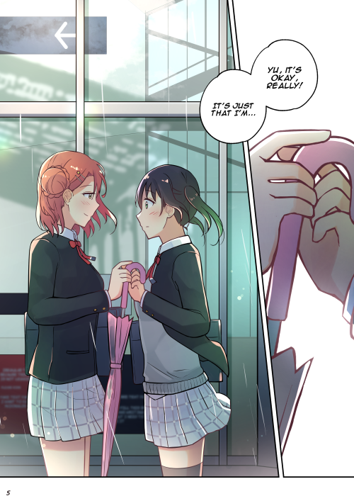 A setting where Ayumu is in love, and Setsuna cheers her on. (Epilogue)Previous | Series Masterpost 