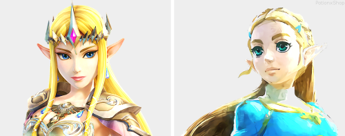 naruhodos:potionxshop:Zelda’s design over the yearsforgot the most important one smh