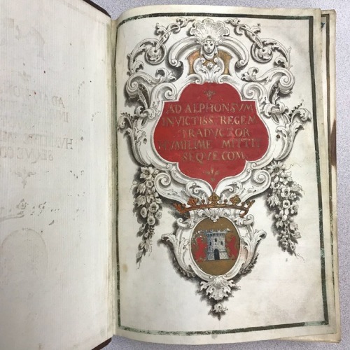 Our rare book catalogers are nearly finished cataloging this rare and elegant copy of Giannozzo Mane