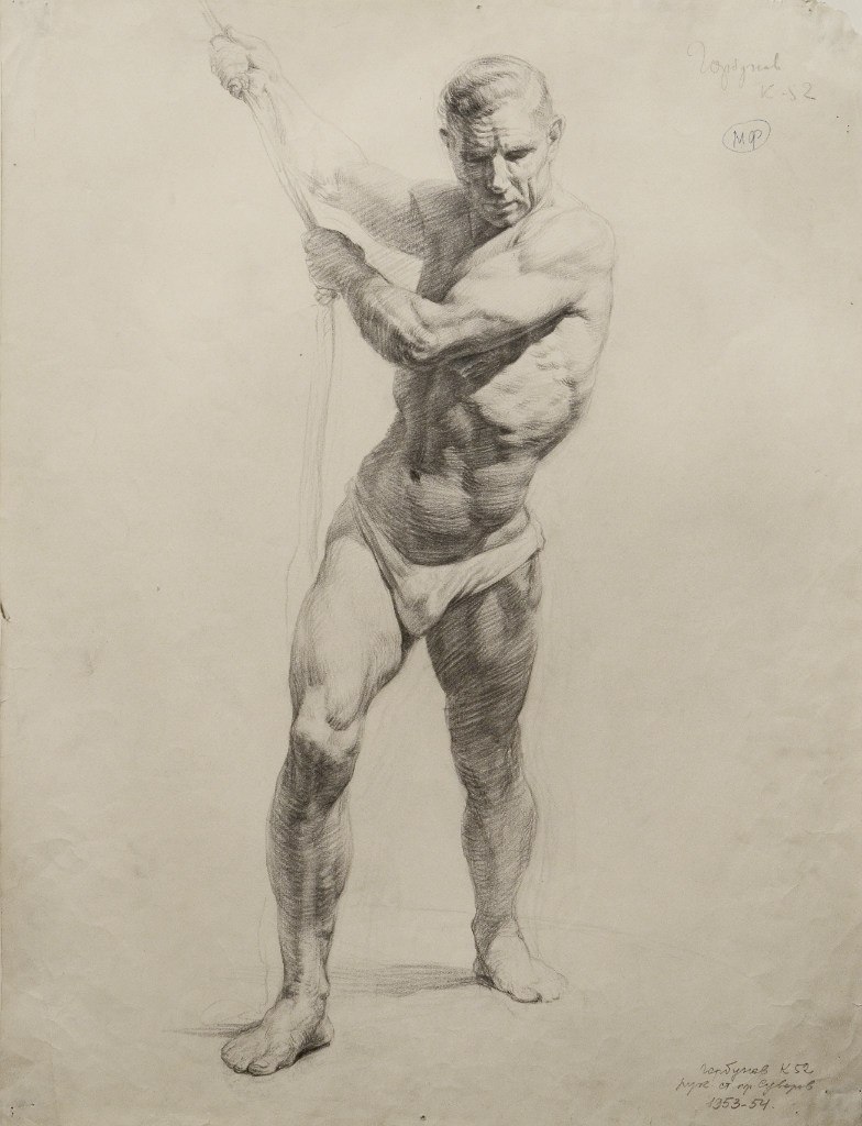 ganymedesrocks: bloghqualls: Academic drawing dated 1953-54Signature illegible Probably