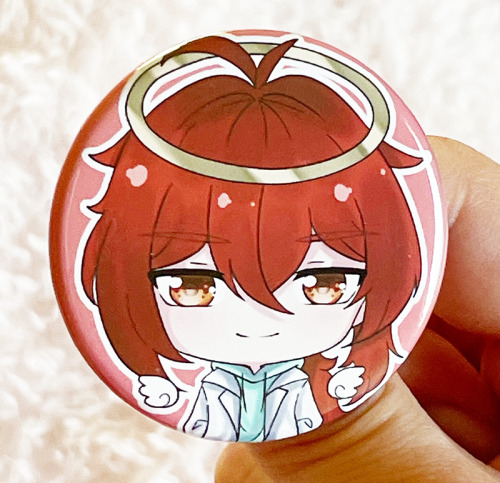 Made some new buttons!   You can grab them on my Art Shop, and you can purchase the set of 4 Angel B