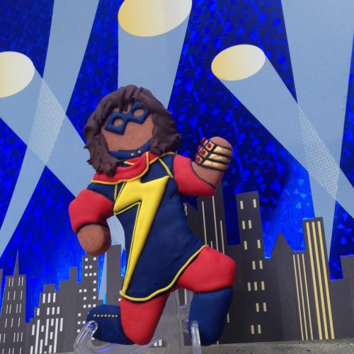 fanfectionary: Just barely late for her one year anniversary, I finished my Kamala Khan cookies. Van