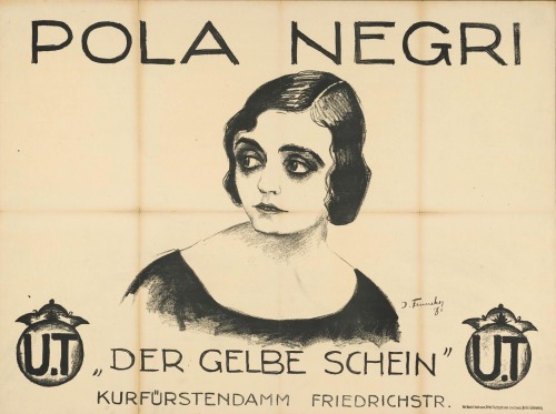 realoliversheppard:A wonderful German promotional image of Pola Negri from late 1910s or early 1920s