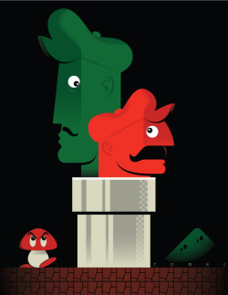 johnwtomac:  Something in the works for an upcoming show at Bottleneck Gallery