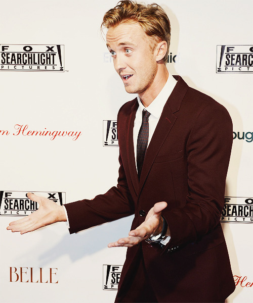 richardganseyiiii:  Tom Felton being an adorable idiot at the TIFF ‘Therese’