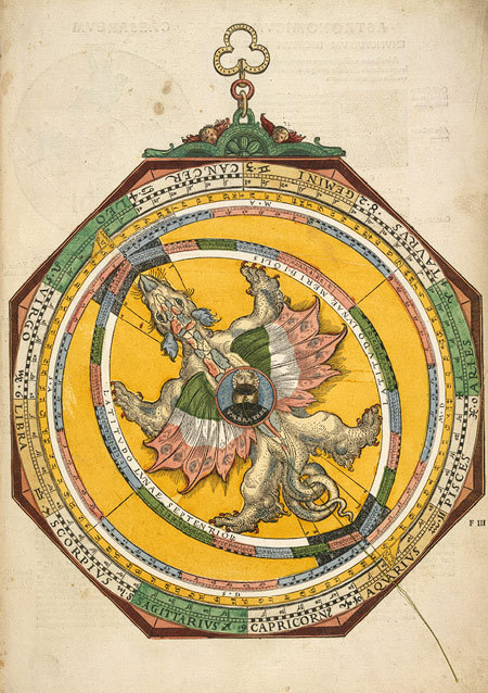 humanoidhistory:Gorgeous pages from Astronicum Caesareum, 1540, a manual on the use of astronomical 