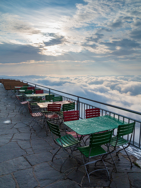 Appenzellerland by pboehi on Flickr.“Sunrise on the Säntis (view from the Alter Säntis terrace