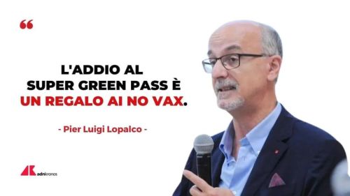 Questi sadici avrebbero voluto normalizzare il super green pass lasciandolo a vita. Ma sono degli svalvolati, non hanno mai messo il naso fuori dai loro laboratori dove passano tutto il giorno a sequenziale virus, non sanno cosa sia la vita reale....