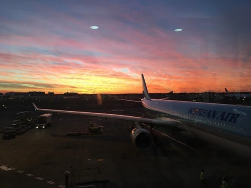 # #sunrise #goinghome # # #holidays2017 #Sydney #sydneylife (at Sydney Kingsford International Airport)
