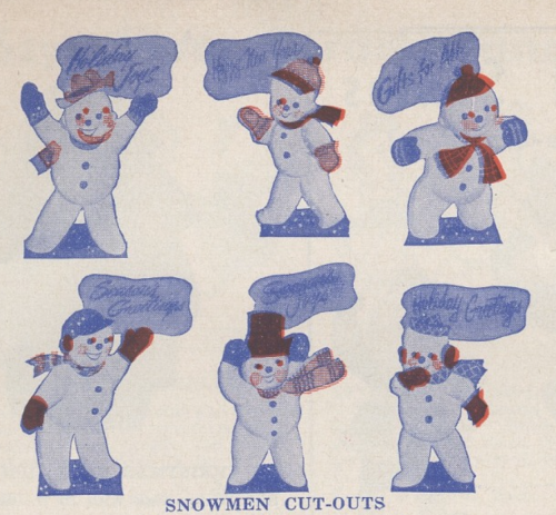 nemfrog:  Snowmen. Christmas displays and