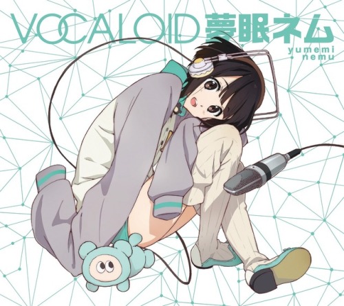 horiguchi yukiko vocaloid yumemi nemu disc cover headphones thighhighs | #400527 | yande.re
