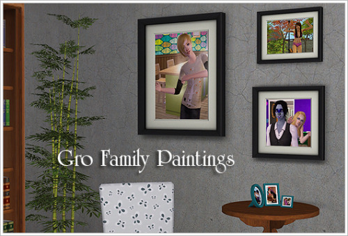 juri-anne-sims:Gro Family PaintingsGro Family Paintings on multiple meshes. Pictures taken by me