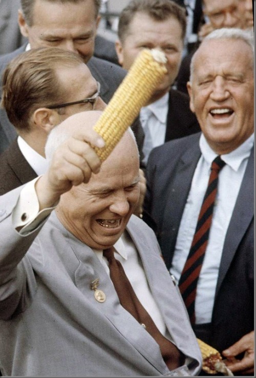 tanks-a-lot:Soviet premier Nikita Khruschev and corn masterpost