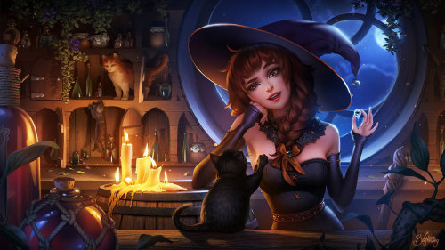 Witchy&rsquo;s Kitties by Zolaida