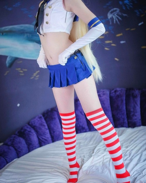 #shimakaze #kantaicollection #cosplay #anime #japon #zettairyouiki #stockings #loveit #kawaii #daisu