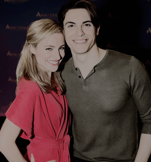 Christy Altomare and Derek Klena at the press event for Anastasia The Musical on February 22.