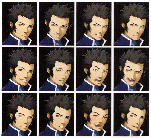 borgiabastard:Jonathan and Walter expressions from the Shin Megami Tensei IV artbook.