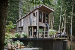 Ourspacebetween:  The-Tiny-Homestead:  300 Sq. Ft. Off Grid Cabin In Woods Of New