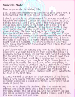 halfgenie:  SAVE THESE TO YOUR COMPUTER tumblr deleted the pictures of leelah alcorn’s suicide letter and they will probably do it again with Zander’s last letter